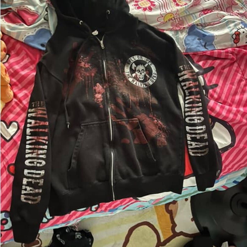 Black The Walking Dead Hoodie